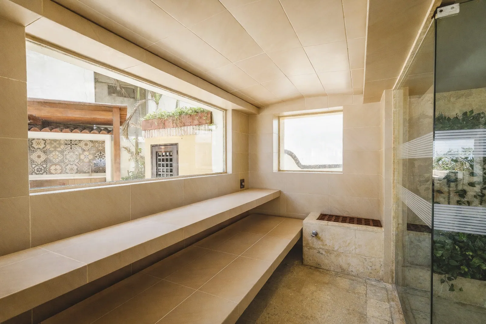 Hammam steam room at Casa del Boquetillo