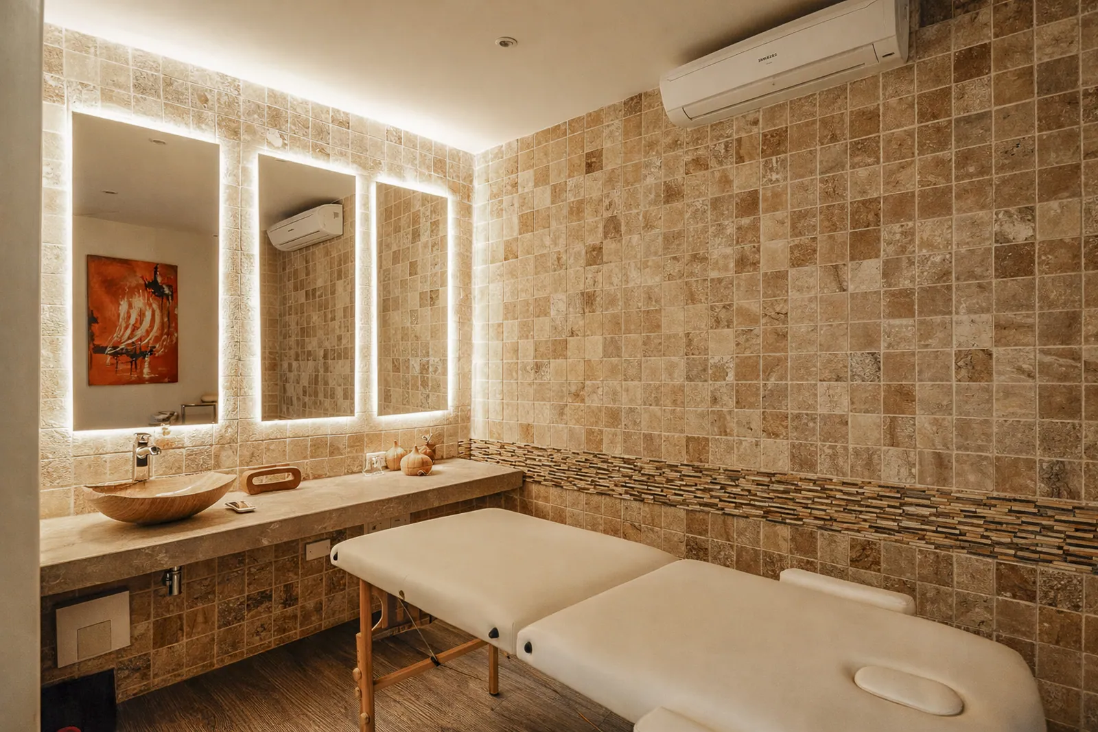 Spa massage room at Casa del Boquetillo