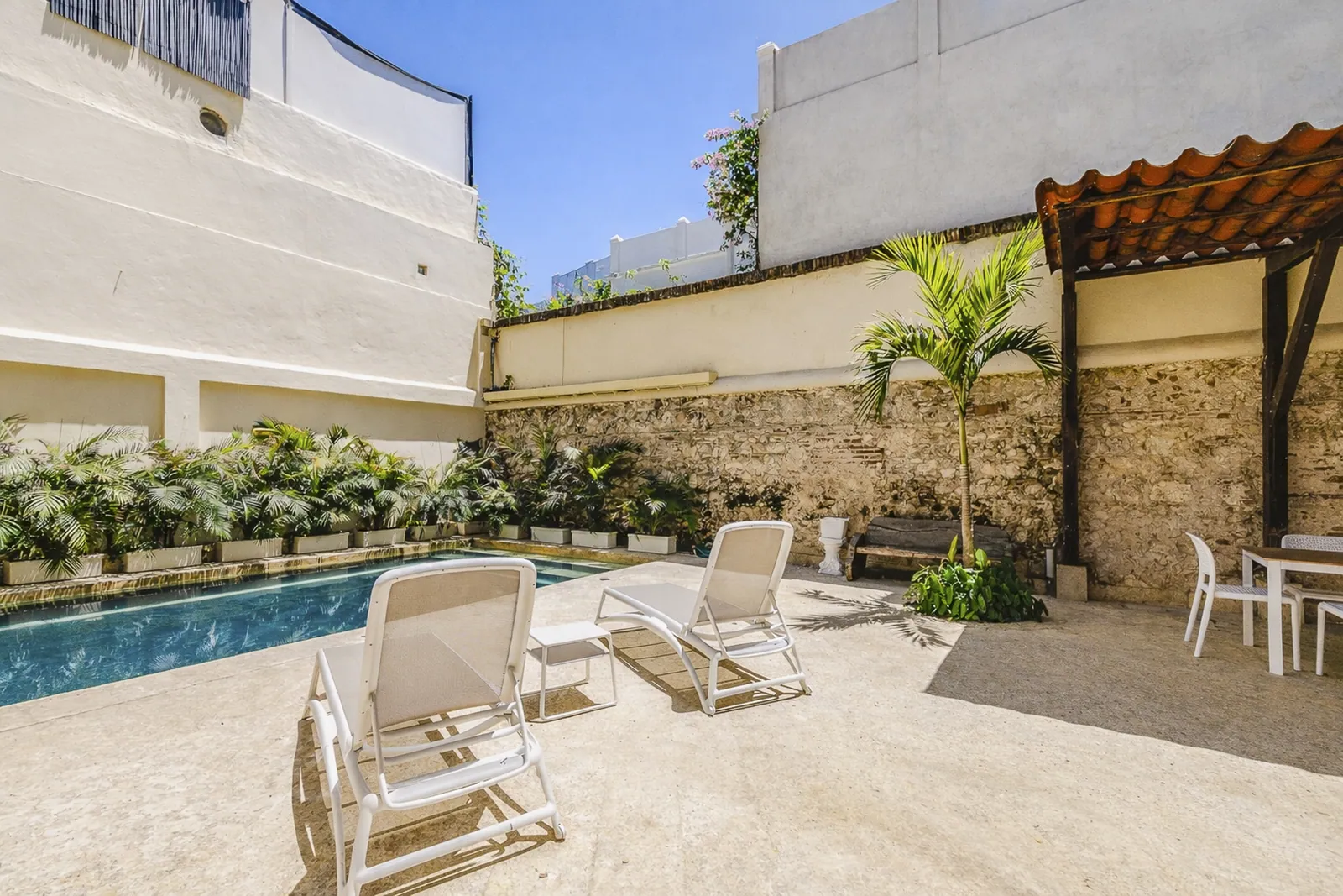 Lounging area of the 150 m² private terrace